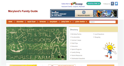 Desktop Screenshot of marylandkidsguide.com